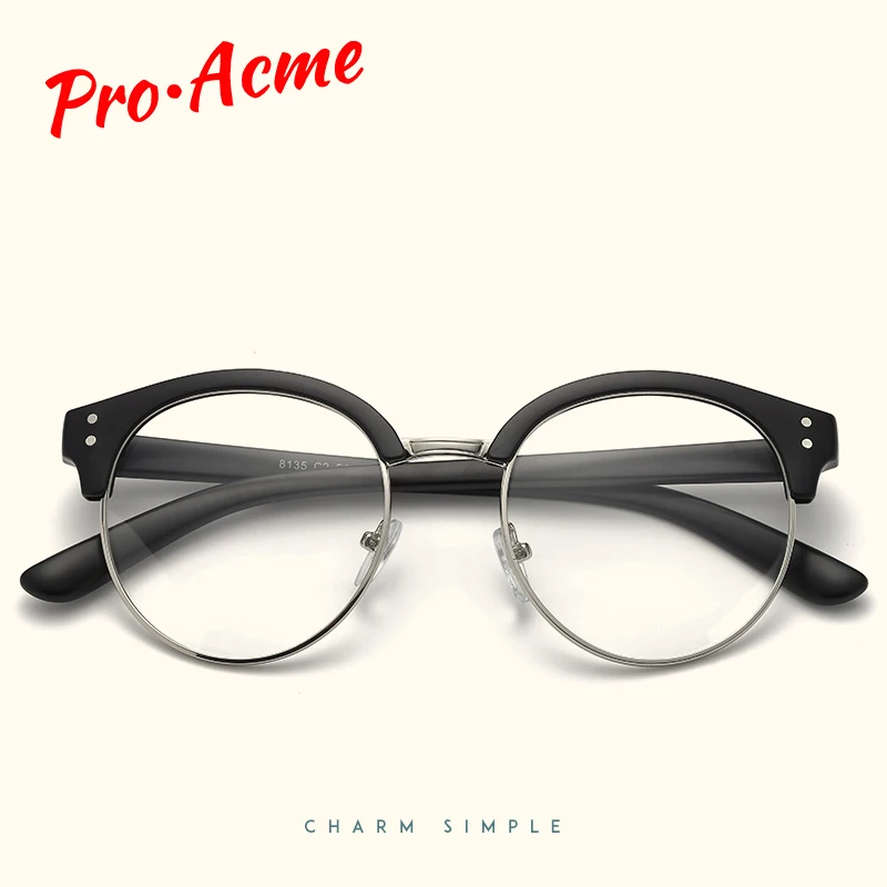 

Pro Acme Eyewear Glasses Frame Round Retro Clear Lens Glasses Myopia Optical Glasses Prescription Eye Glasses Frames CC1105