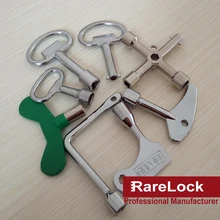 Rarelock Автомобильный ключ для шкафа для машины поезда метро мусорное оборудование цинковый сплав DIY i