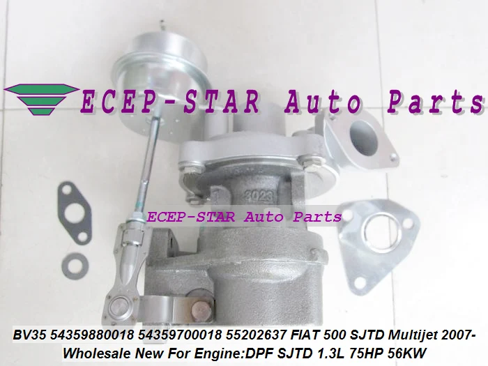 KP35 54359880018 54359700018 55202637 Turbo Turbocharger For FIAT Commercial Qubo Panda Punto III 500 2005-09 DPF SJTD 1.3L 75HP (1)