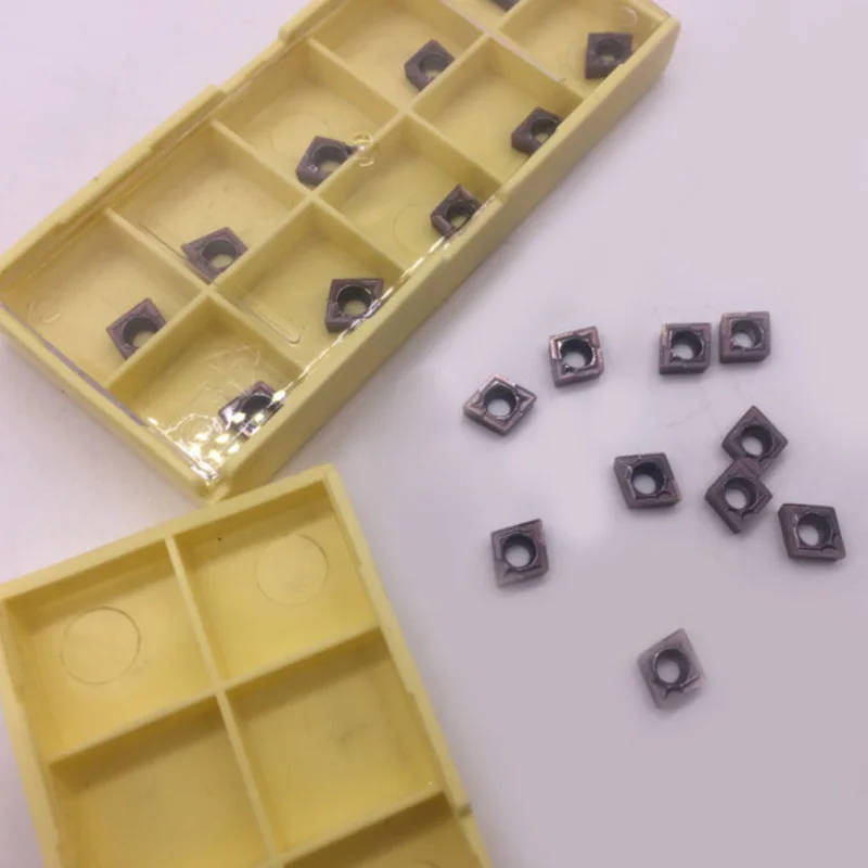 

100pcs Carbide Inserts CCMT060204 VP15TF CCMT21.51 Insert Carbide Milling Cutter Metalworking Tool Parts Replacement