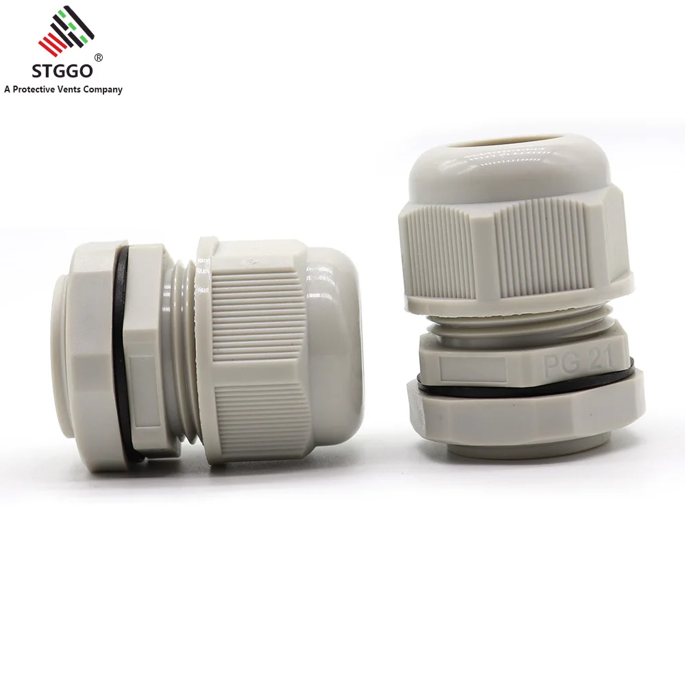 PA6 материал пластиковая Зажимная гайка дышащая PG21 винтовое отверстие