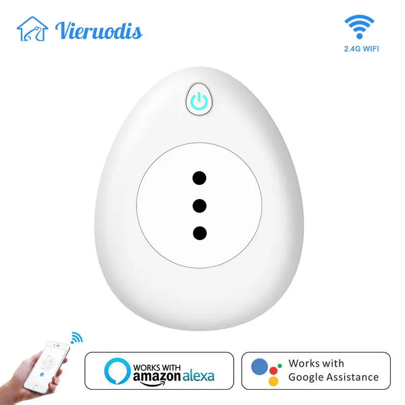 

Smart Plug Wifi Socket Italy Chile Outlet Energy Monitor 15A with 2.1V USB Voice Control Tuya Smart Life Alexa Google Home IFTTT