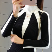 Winter Sweaters Women 2019 Fashion Jumpers Korean Hit Color Pullovers Knitting Pullovers Thick Christmas Sweater Pull Femme Winter Sweaters Women 2019 Fashion Jumpers Korean Hit Color Pullovers Knitting Pullovers Thick Christmas Sweater Pull Femme