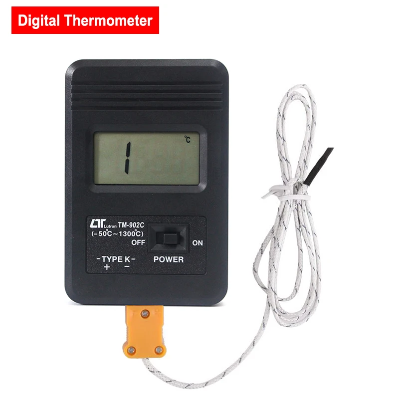 

Hot Sale K Type Digital Thermometer -50 to 1300 Degrees Celsius with Thermocouple Sensor Handheld Digital Thermometer