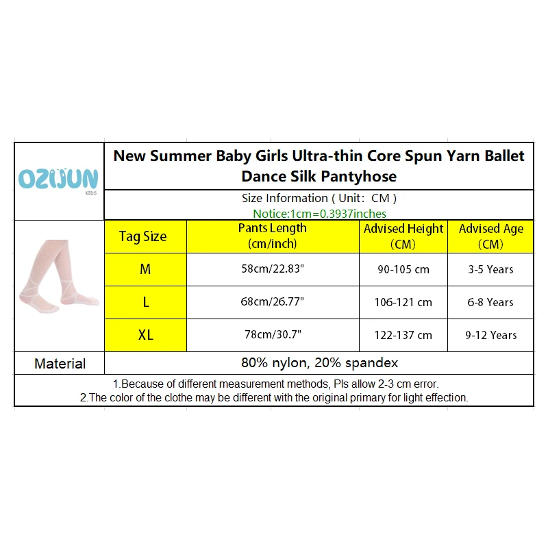 Новые летние колготки для маленьких девочек ультра-тонкая белая Танцующая балерина, анти-крючок, шелковые колготки для детей, принцесса, москитная сетка, M/L/XL