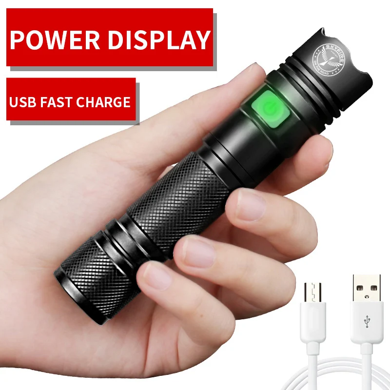 светодиодный фонарик 18650 высокой мощности 1300lm Cree XPL2 аккумуляторная супер яркий