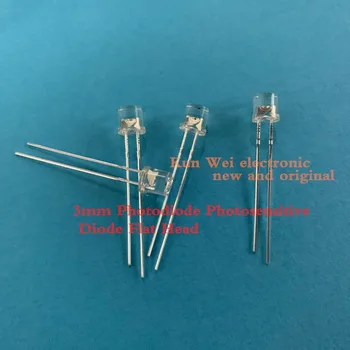 

Free shipping 500 PCS 3mm Photodiode Photosensitive Diode Flat Head LED