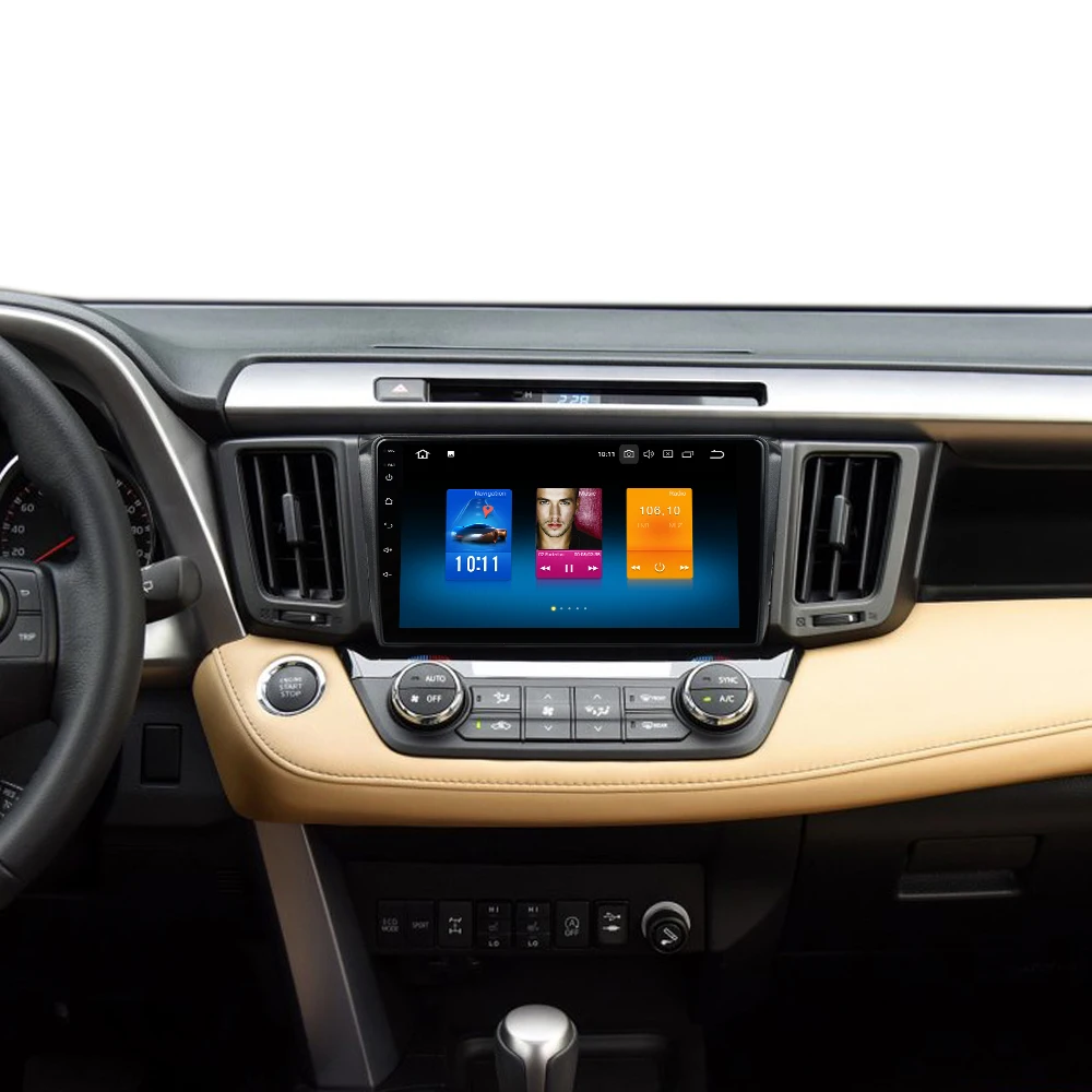 Best Dasaita 9" IPS 2.5D Android 9.0 RHD Autoradio for Toyota RAV4 Multimedia 2014 2015 2016 2017 2018 Build-in GPS Navigation 2