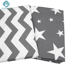 2 шт., 50*160 см, серая хлопковая ткань с нашивками в виде звезд, домашняя текстильная подушка для шитья, детские одеяла, ткань для украшения дома