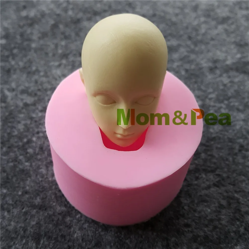 Mom& Pea 1140,, силиконовая форма для головы и лица, украшение торта, помадка, 3D форма для торта, пищевая форма