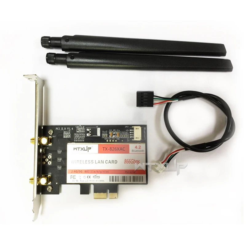 Сетевая карта 802.11AC PCI E для настольного ПК Wi Fi сетевая Intel 8260AC 8260NGW 867 Мбит/с + Bluetooth 4 2