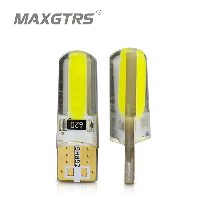 

5x New Car LED T10 194 W5W COB+Silicone shell LED Lights Car Side Wedge Light Lamp Bulb White/Blue/Red/Pink Car-styling