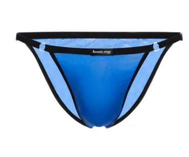

2018 brand howe ray Men's sexy lingerie sexy solid ice silk underwear Men transparent breathable men's gay G-strings underpants