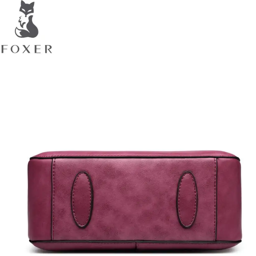 Umhängetasche Runde Mode Welle Frauen Retro Neue Black Sommer brown purple made Tasche Leder 2017 Foxer pink Hand wzT7g7