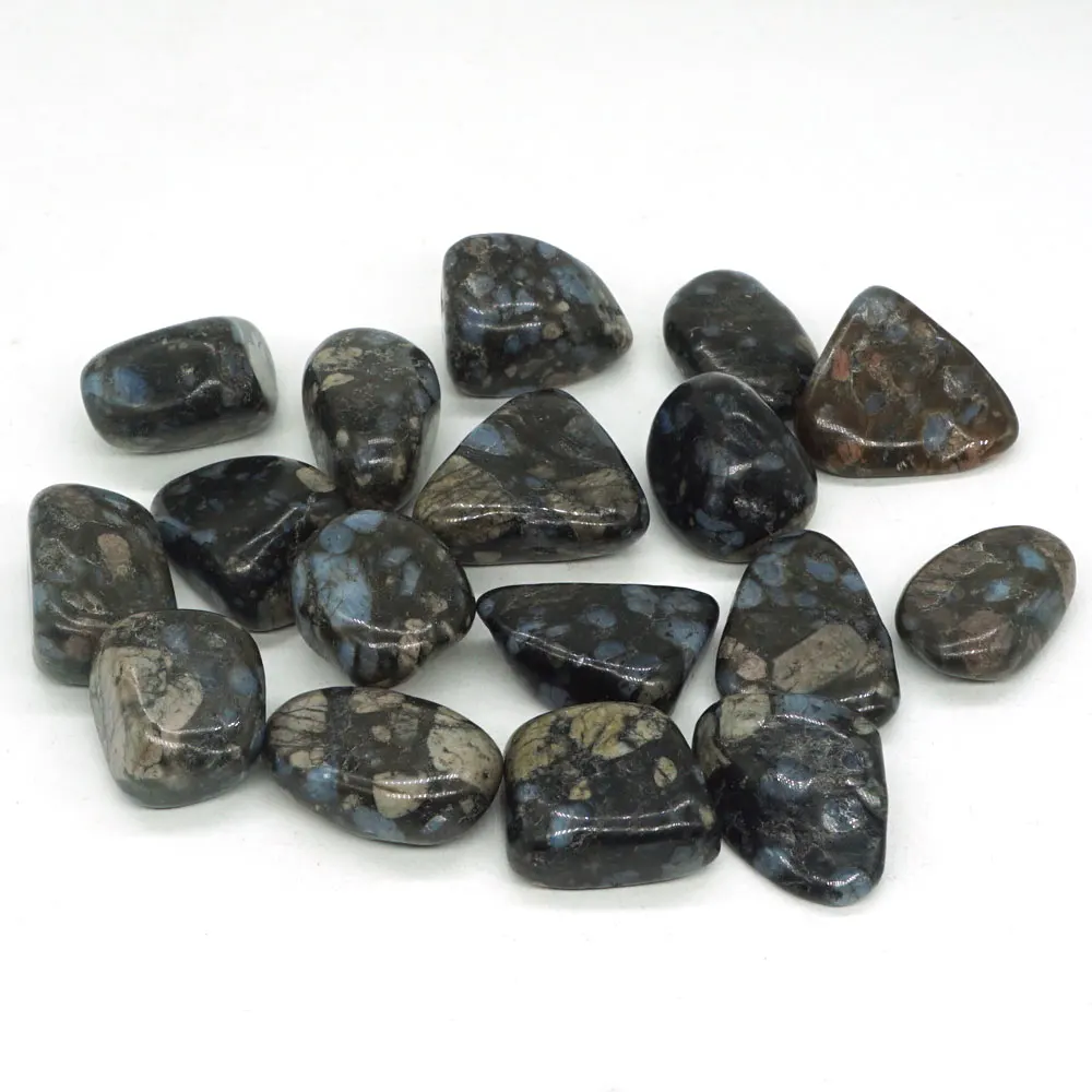 

Texas Llanite Blue Opal Tumbled Stone Irregular Polished Natural Rock Quartz Chakra Healing Decor Minerals Collection