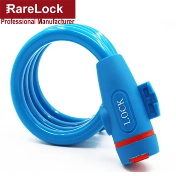 

Rarelock 6 Color Steel Portable Safe Cable Locks Cycling Bicycle Bike Motorcycle Chian Lock With Keys