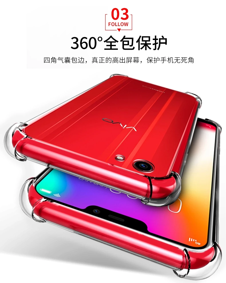 

Transparent TPU Silicone Case For xiaomiplay redmi2s mi8lite f1Case mi8pro mi8 redmi7 mi9se redmig0 mi9redminote7 luxury covers