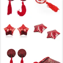 1 пара пикантная продукция для интима блесток Стикини с кистями сосок в форме сердца Наклейки pasties оптом нагрудные наклейки