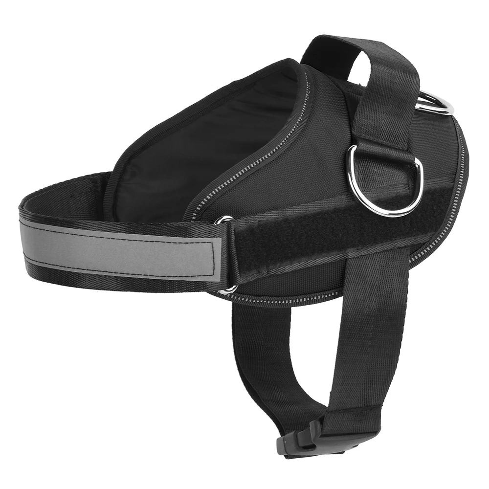 

Dog Harness Front Clip Walking Pet Harness with 3 Metal Ring and Handle Reflective Oxford Padded Soft Vest Dog Chest Harness