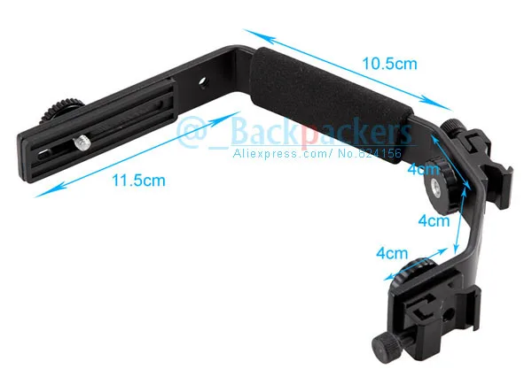20 шт Камера флэш-держатель для штатива осветительной стойки с двумя типа «Горячий башмак» для sb600 sb800 sb900 430ex 580ex