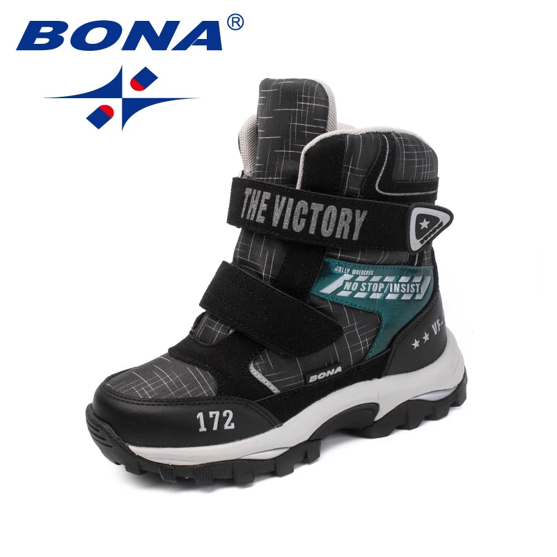 Online BONA nuevas botas clásicas para niños botas de malla para niñas botas de nieve anzuelo y bucle para niños zapatillas de moda al aire libre zapatos envío gratis rápido