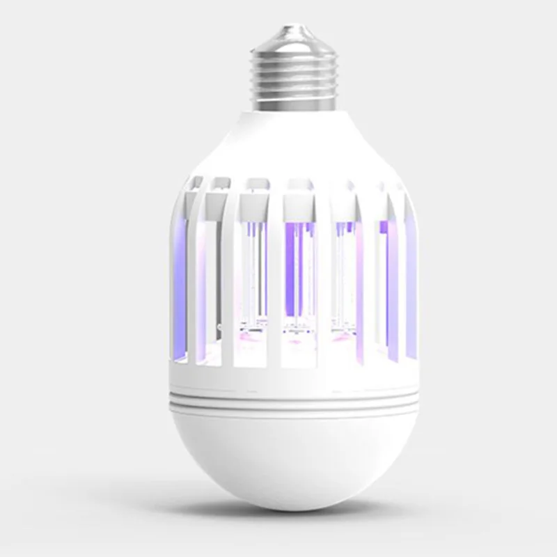 2 in 1 15W LED Bulb E27 Mosquito Killer Lamp 110V 220V Electric Trap Mosquito Killer Light for outdoor camping sleepping lamps (2)