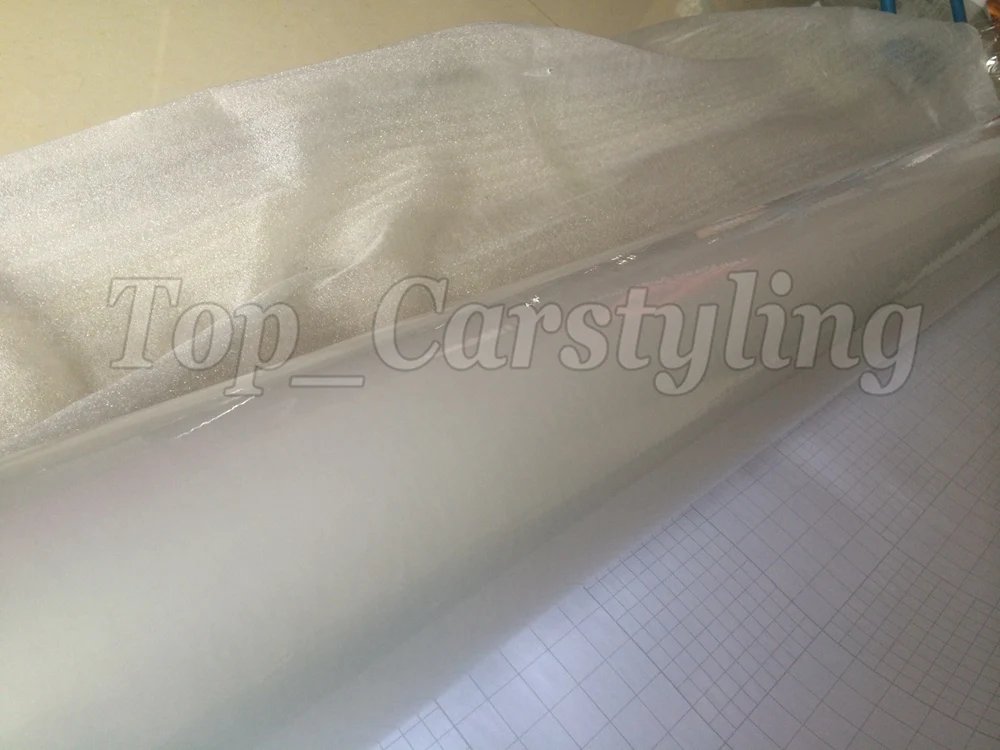 glossy pearl white vinyl car wrapping film with air release (3)