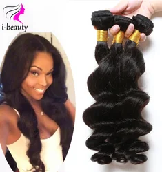

Brazilian Loose Wave Virgin Hair 4pc Grade 7A Loose Wave Brazilian Hair Loose Curly Virgin HairBrazilian Human Hair sew in weave