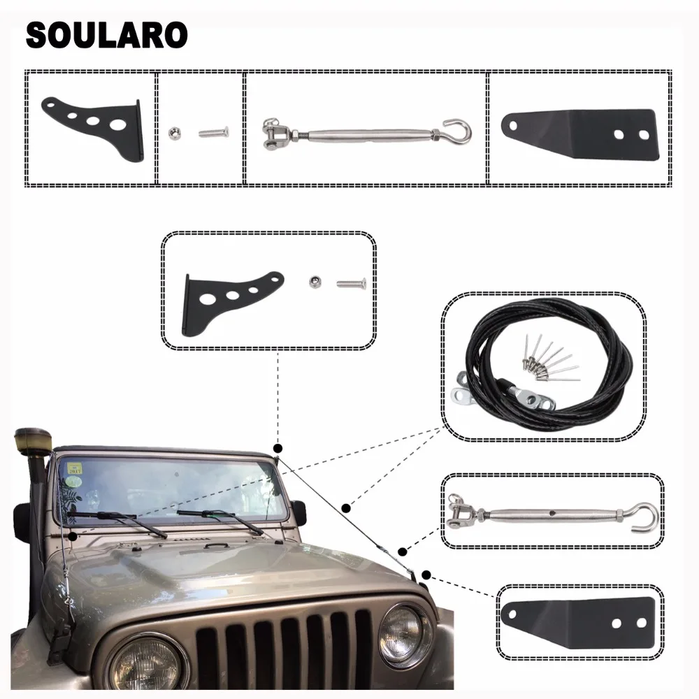 Для Jeep Wrangler TJ 1997 2006 Limb Riser Kit препятствие устранение Защитная веревка отклонение