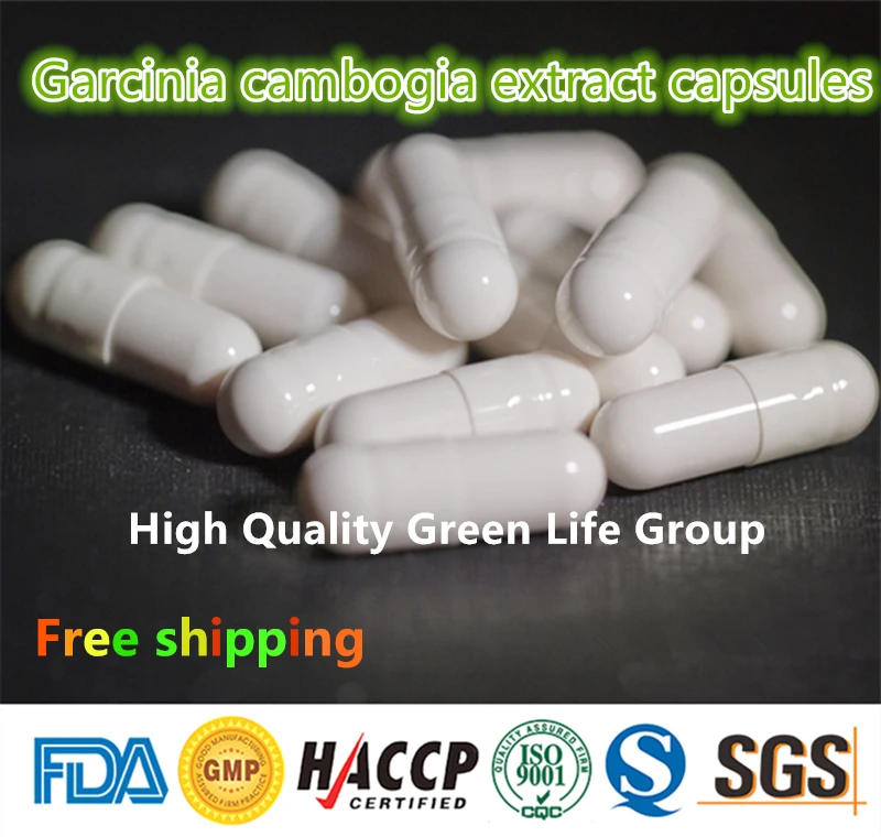 GMP Certified 100pcs Garcinia Cambogia Extract Capsules 75% HCA Diet Pills Fat Burner DietWeight Loss Detox Slim Free shipping
