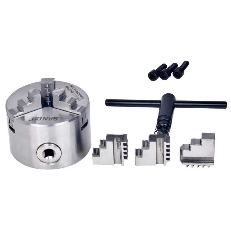 

3 Jaw Lathe Chuck Self-centering 80mm 100m 125mm 130mm 160mm 165mm 200mm 250mm 320mm 3Jaw Metal Lathe Chuck CNC Metalworking