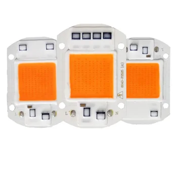 

YB Yiba 220V COB LED Phyto Lamp Full Spectrum 20W 30W 50W LED Diode Grow Lights Fitolampy for Indoor Seedlings