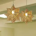 Moderne lampen pendelleuchten Holz lampe restaurant bar kaffee esszimmer LED hängeleuchte-in Pendelleuchten aus Licht & Beleuchtung bei