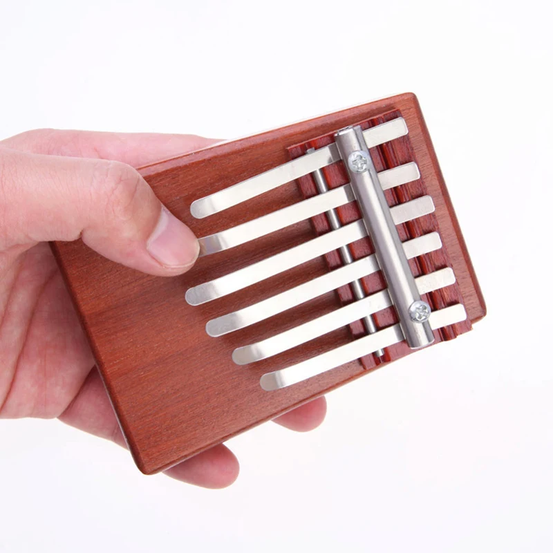 Портативный 6 ключей Kalimba Mbira Likembe Sanza палец «пианино для больших пальцев» палисандр музыкальный инструмент карманный пианино подарки