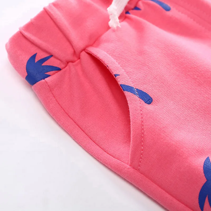 Г. Новые летние детские шорты легкие Пляжные штаны для мальчиков и девочек свободные армейские Тонкие штаны для малышей с пятью точками одежда для детей кокосовое дерево
