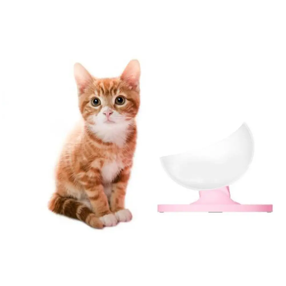 

None Multi-angle Adjustable Eggshell Shape Spine Protecting Pet Bowl for Cats