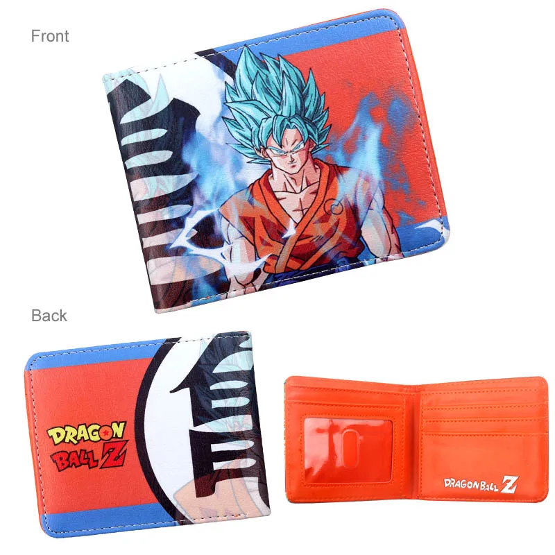 Классический Аниме Dragon Ball Z кошелек Гоку Супер Saiyan студентов держатель кредитной карты кошелек Двойные ID Наличные Кошелек