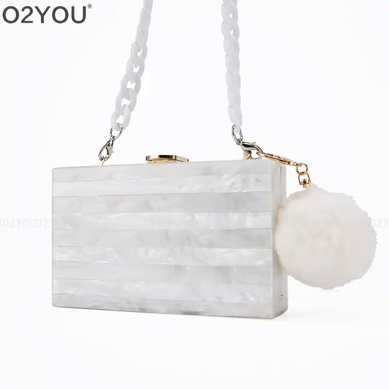 perspex clutch bag
