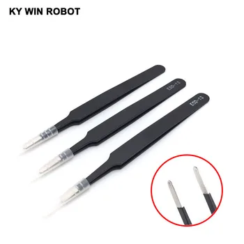 

1PCS ESD-13 Anti-static Curved Straight Tip Forceps Precision Soldering Tweezers Set Electronic ESD Tweezers Tool