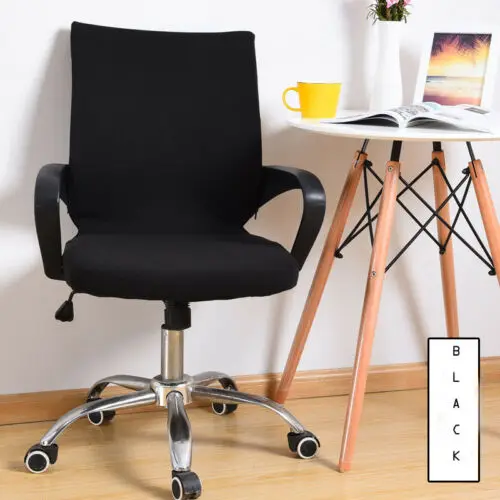 Hot Office Chair Cover Leopard Black Swivel Computer Armchair