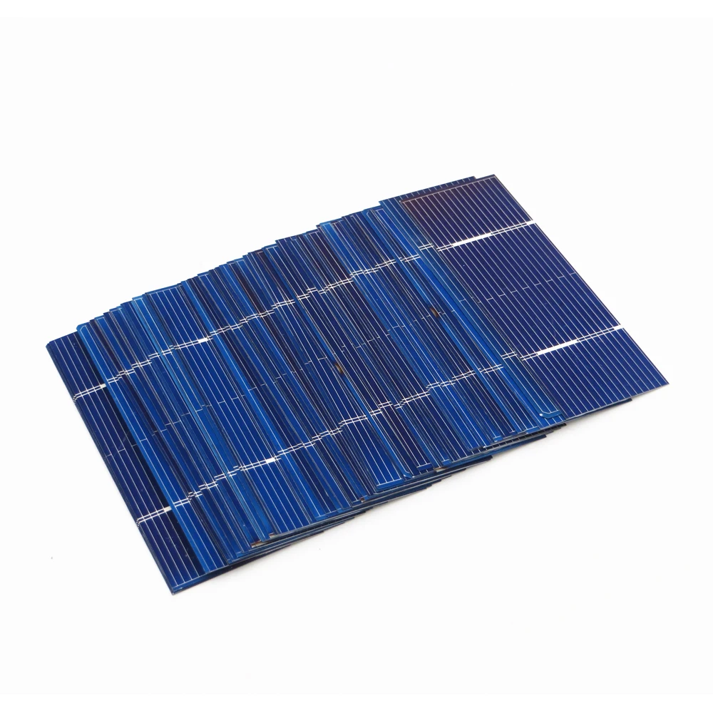 

50pcs x Solar cell Painel Cells DIY Charger Polycrystalline Silicon Sunpower Solar Bord 78*26mm 0.5V 0.37W