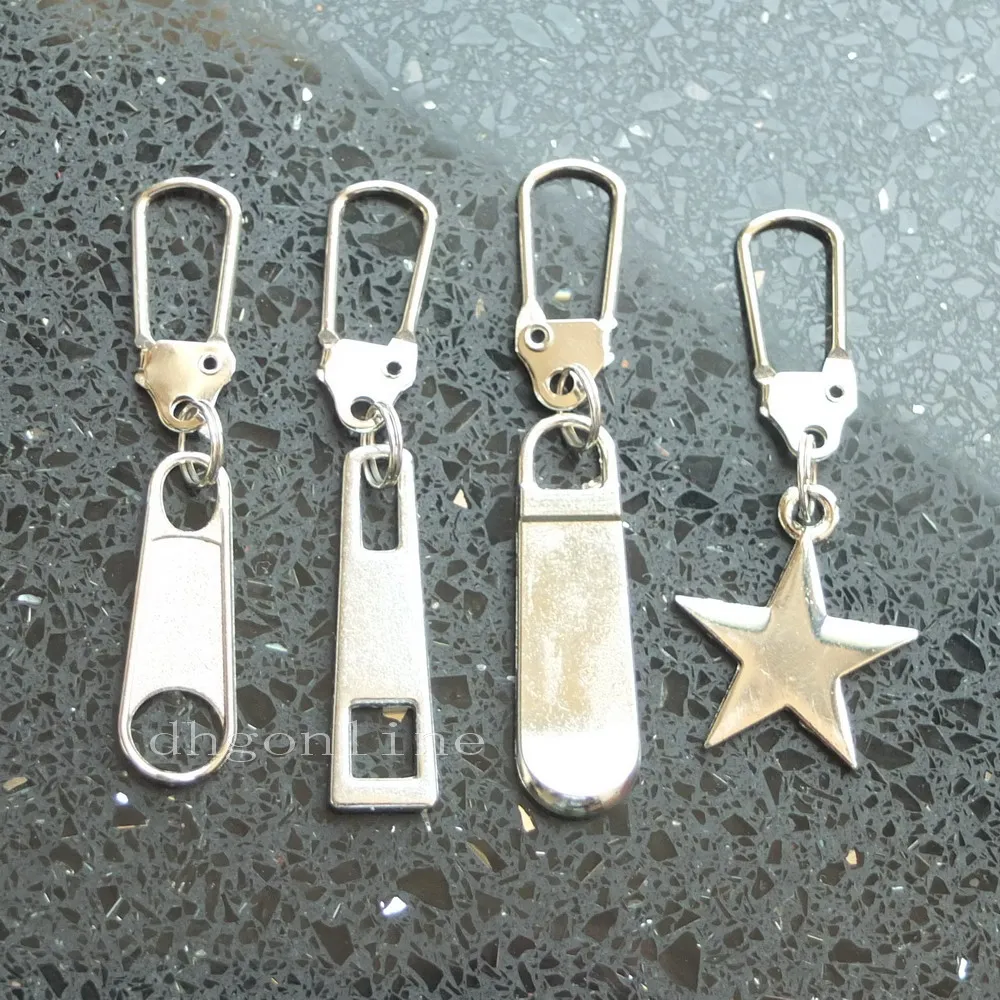 10 Pcs #5 Zipper Fixer Repair Pull Tab Instant Kit Replacement 4 Bag Trouser Jacket