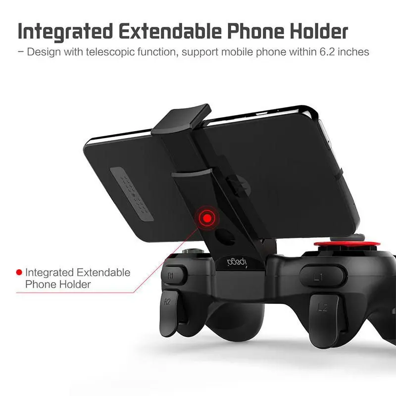 IPEGA PG-9089 Bluetooth беспроводной игровой контроллер геймпад джойстик для Android iOS PC телефон с регулируемым держателем для игр PUBG