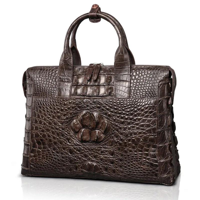 

High Quality Crocodile Leather Handbag Business Briefcase Men's Briefcase Free Shipping
