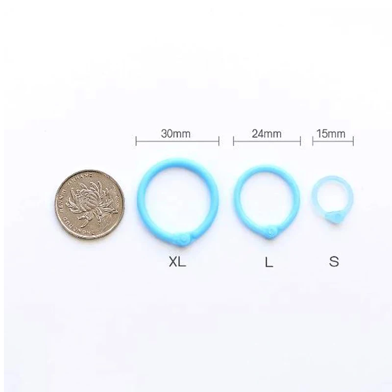 Creative Plastic 30mm/24mm/15mm Multi-Function Circle Ring DIY Albums Loose-Leaf Book Binder Office Binding Supplies plastic binding rings,book binding supplies