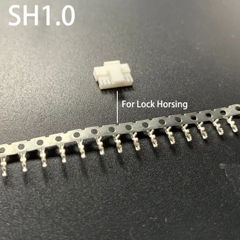 

SH1.0 1.0mm Pitch AWG32 To AWG28 Wire Line Female Socket Box Metal Crimp Terminal Pin Header For Lock Housing