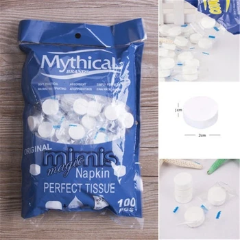 

100pcs Magic Tissue Towels-Compressed Cleansing Hand Towels For Travel Hot Health Portable Durable Compress Towel