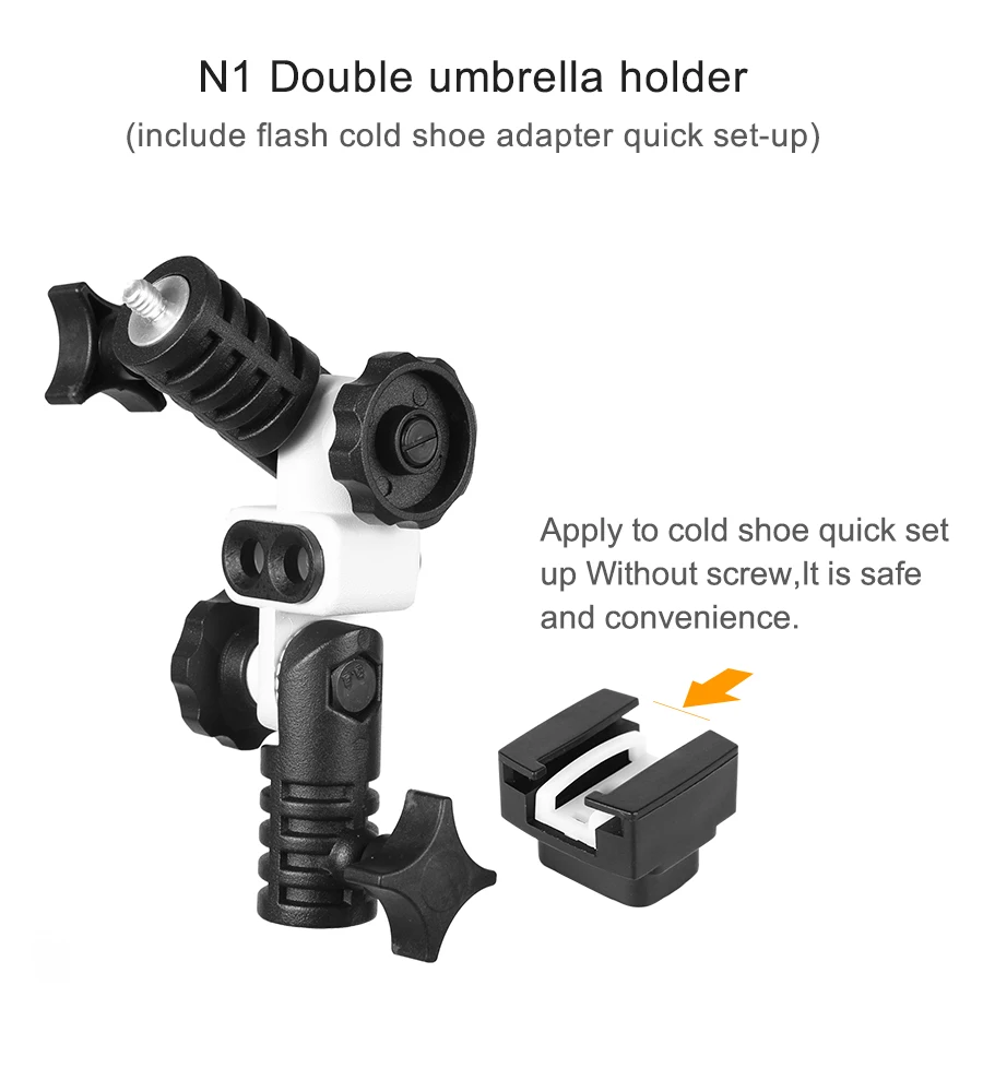 Umbrella Adapter with Universal Cold Shoe