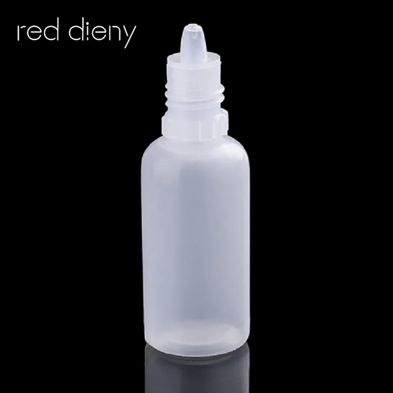 1PCS 15ml White Plastic Liquid Bottles Squeezable Eye Dropper Bottles