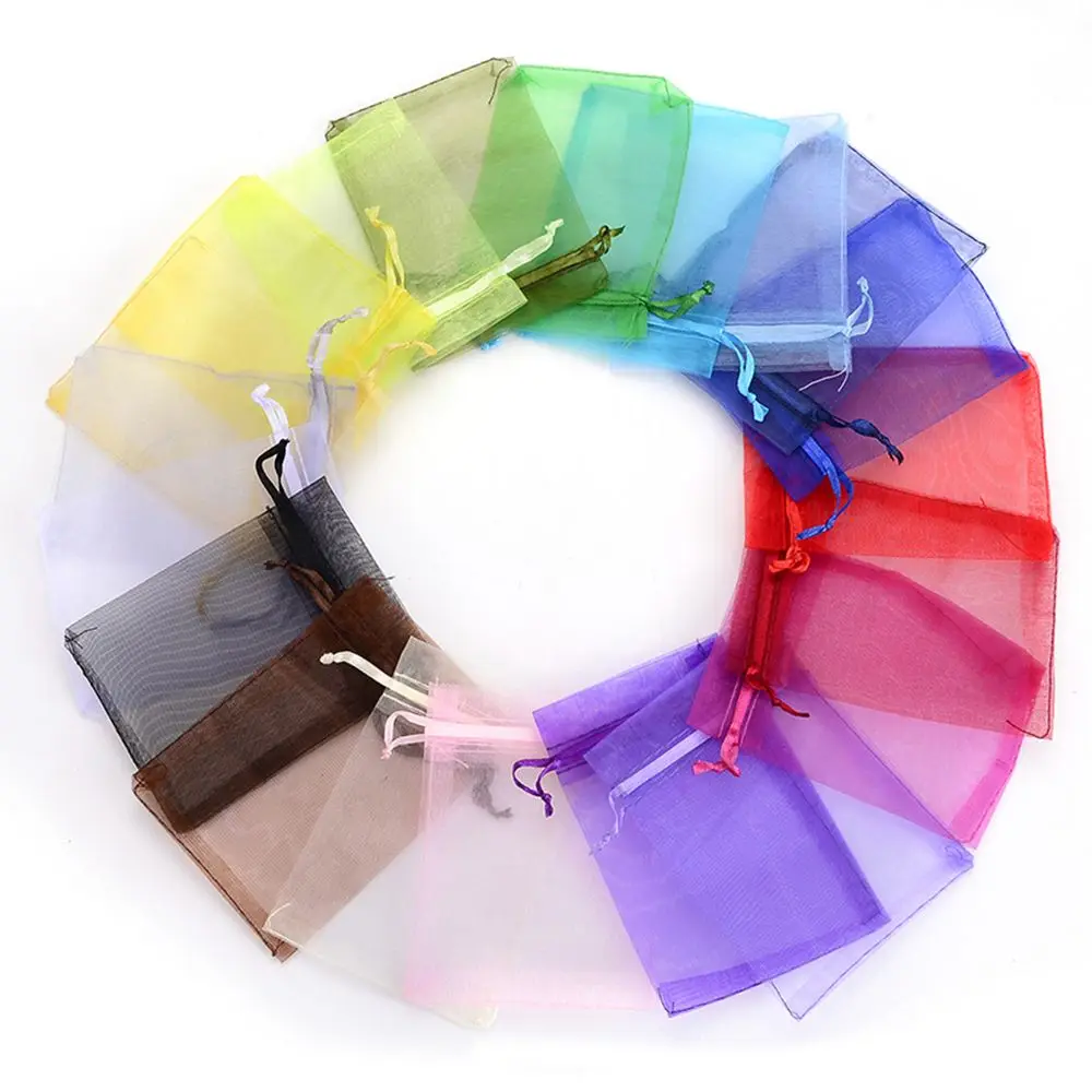 50pcs Drawsting Bags 7x9 CM Storage Organza Jewelry Packaging Bags Party Decoration Drawable Bags Gift Pouches colorful 50pcs Drawsting Bags 7x9 CM Storage Organza Jewelry Packaging Bags Party Decoration Drawable Bags Gift Pouches colorful